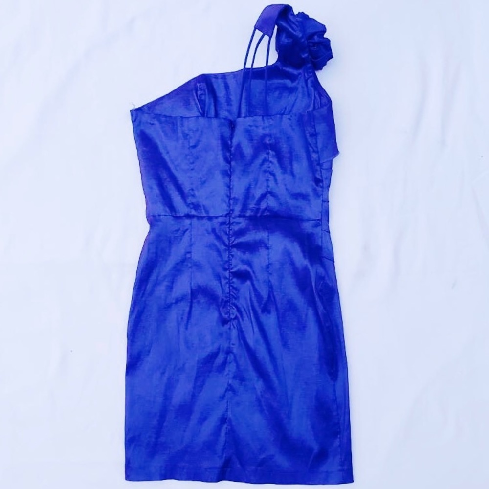 EUC Poetry Shimmer Rose One-strap Mini Dress - Picture 2 of 7